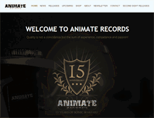 Tablet Screenshot of animate-records.com